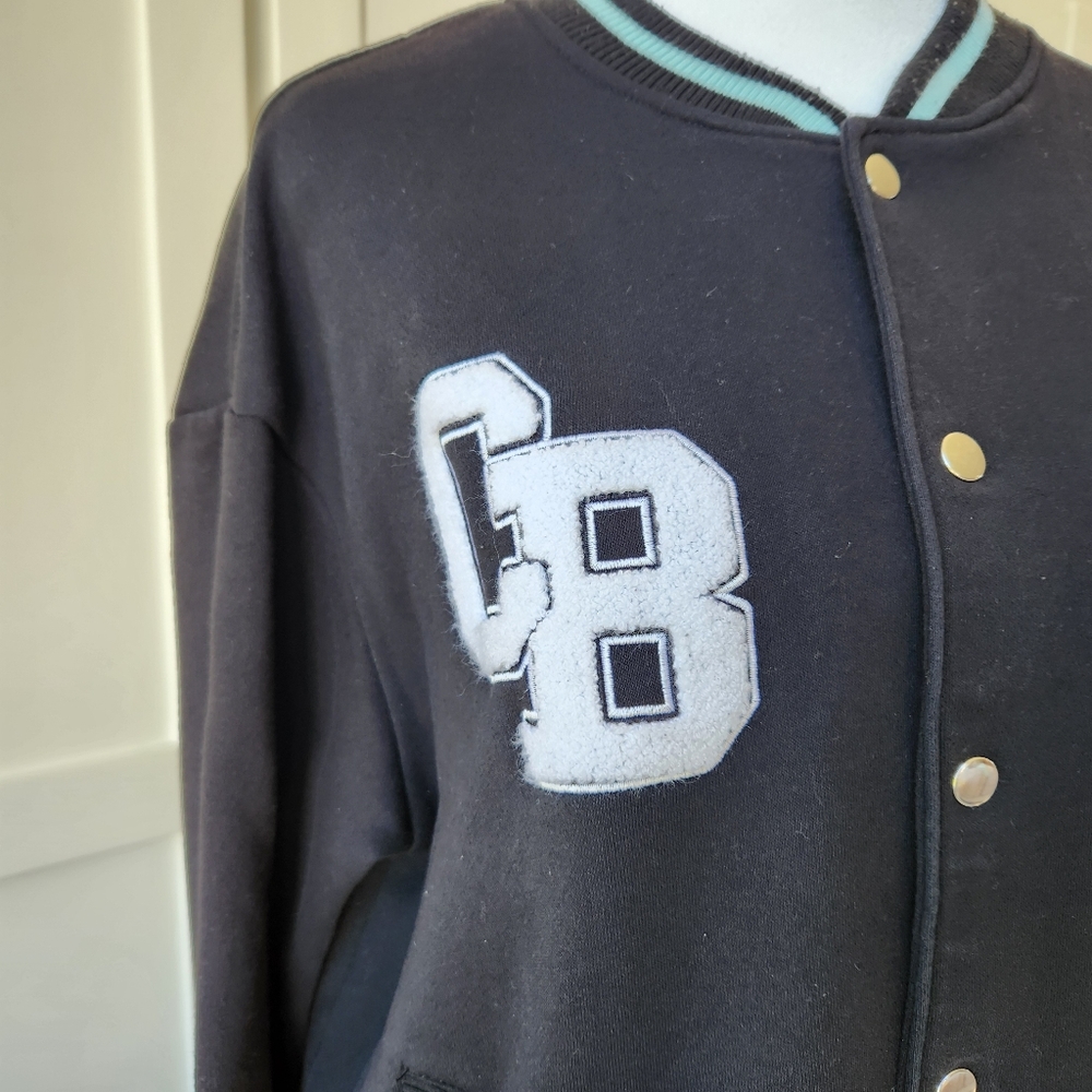 Care Bears You Wish Sweater Jacket Black Kidcore 80's Sporty Cute Fandom Small - Picture 4 of 15